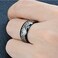 JUDE 8mm Black Stainless Steel Islamic Mulslim Shahada Ring 7