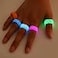 Angyape Venus Orb Glow Resin Ring for Men Women Luminous Glow in Dark Cute Aesthetic Orange 6