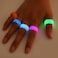 Angyape Venus Orb Glow Resin Ring for Men Women Luminous Glow in Dark Cute Aesthetic Orange 6