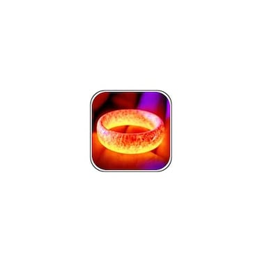 Angyape Venus Orb Glow Resin Ring for Men Women Luminous Glow in Dark Cute Aesthetic Orange 6