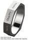 AZYOUNG Retro Silver Adjustable Open Index Finger Ring Seven Virtues Carved on Top Single Men Band