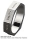 AZYOUNG Retro Silver Adjustable Open Index Finger Ring Seven Virtues Carved on Top Single Men Band