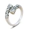 chakrit Vintage Gold Hoop Stick Thai Silver Opening Adjustable Ring for Women Men Jewelry