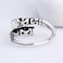 chakrit Vintage Gold Hoop Stick Thai Silver Opening Adjustable Ring for Women Men Jewelry
