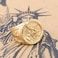 Dacai Golden Saints Michael The Archangel ST Medal Stainless Steel Amulet Protection Mens Womens Cross Ring Size 15