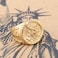 Dacai Golden Saints Michael The Archangel ST Medal Stainless Steel Amulet Protection Mens Womens Cross Ring Size 15