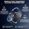 Egnaro Inner Arc Ergonomic Breathable Design Silicone Rings Mens with Half Sizes 14567 Rubber Wedding Bands 10mm Wide25mm Thick