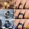 Egnaro Inner Arc Ergonomic Breathable Design Silicone Rings Mens with Half Sizes 14567 Rubber Wedding Bands 10mm Wide25mm Thick