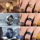 Egnaro Inner Arc Ergonomic Breathable Design Silicone Rings Mens with Half Sizes 14567 Rubber Wedding Bands 10mm Wide25mm Thick
