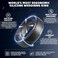 Egnaro Inner Arc Ergonomic Breathable Design Silicone Rings Mens with Half Sizes 14567 Rubber Wedding Bands 10mm Wide25mm Thick
