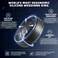 Egnaro Inner Arc Ergonomic Breathable Design Silicone Rings Mens with Half Sizes 14567 Rubber Wedding Bands 10mm Wide25mm Thick