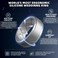 Egnaro Mens Silicone Rings 10mm Wide 25mm Thick Rubber Wedding Bands Multipack 147 Breathable Comfort Fit For Workout