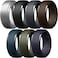 Egnaro Mens Silicone Rings 10mm Wide 25mm Thick Rubber Wedding Bands Multipack 147 Breathable Comfort Fit For Workout
