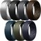 Egnaro Mens Silicone Rings 10mm Wide 25mm Thick Rubber Wedding Bands Multipack 147 Breathable Comfort Fit For Workout