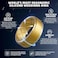 Egnaro Mens Silicone Rings 10mm Wide 25mm Thick Rubber Wedding Bands Multipack 147 Breathable Comfort Fit For Workout