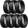 Egnaro Mens Silicone Rings 10mm Wide 25mm Thick Rubber Wedding Bands Multipack 147 Breathable Comfort Fit For Workout