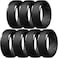 Egnaro Mens Silicone Rings 10mm Wide 25mm Thick Rubber Wedding Bands Multipack 147 Breathable Comfort Fit For Workout