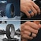 Egnaro Mens Silicone Rings 75mm Wide 25mm Thick Rubber Bands For Him Ergonomic Beveled Edge Two Tone Waterproof Workout Accessories