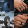 Egnaro Mens Silicone Rings 75mm Wide 25mm Thick Rubber Bands For Him Ergonomic Beveled Edge Two Tone Waterproof Workout Accessories