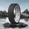 Egnaro Mens Silicone Rings 75mm Wide 25mm Thick Rubber Bands For Him Ergonomic Beveled Edge Two Tone Waterproof Workout Accessories