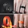 Egnaro Mens Silicone Wedding Rings 85mm Wide 2mm Thick Breathable Inner Arc Rubber Bands Hypoallergenic Flexible Rings for Gym Work Construction Electrical Outdoor Gift for Men 17 Pack