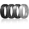Egnaro Mens Silicone Wedding Rings 85mm Wide 2mm Thick Breathable Inner Arc Rubber Bands Hypoallergenic Flexible Rings for Gym Work Construction Electrical Outdoor Gift for Men 17 Pack