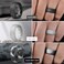 Egnaro Mens Silicone Wedding Rings 8mm x 2mm Step Edge Rubber Engagement Bands 147 Multipack Comfort For Workout Travel