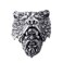 ELFASIO Stainless Steel Rings for Men Viking Bear Man Warrior Silver Titanium Biker Ring Charm Jewelry Size 10