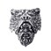 ELFASIO Stainless Steel Rings for Men Viking Bear Man Warrior Silver Titanium Biker Ring Charm Jewelry Size 10