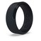 Enso Rings Bevel Classic Silicone Wedding Ring Hypoallergenic Unisex Wedding Band Comfortable Band for Active Lifestyle 8mm Wide 216mm Thick Obsidian Size 10