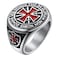 FaithHeart Freemason Knights Templar Rings Cool Signet Rings for Male Size 11