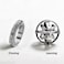 FORUBUS Astronomical Sphere Spinner Ring Astronomy Ball Cosmic Finger Ring for Astronomer Fans Student Museum Memorial Souvenirsilver 9