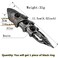 LARVOVUE Gothic Armor Full Joint Ring for Men Women Punk Cool Cosplay Party Knuckle Joint Finger Rings Black
