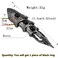LARVOVUE Gothic Armor Full Joint Ring for Men Women Punk Cool Cosplay Party Knuckle Joint Finger Rings Black