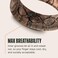 Groove Life Nomad Burled Walnut Silicone Ring Breathable Rubber Wedding Rings for Men Lifetime Coverage Unique Design Comfort Fit Ring Size 12