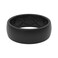 Groove Life Solid BlackBlack Ring Breathable Silicone Wedding Rings for Men Lifetime Coverage Unique Design Comfort Fit Ring Size 8