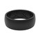 Groove Life Solid BlackBlack Ring Breathable Silicone Wedding Rings for Men Lifetime Coverage Unique Design Comfort Fit Ring Size 8