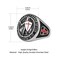 HZMAN Knights Templar Put On The Whole Armor of God Ephesians 61317 Red Cross Design Mens Stainless Steel Ring
