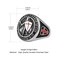 HZMAN Knights Templar Put On The Whole Armor of God Ephesians 61317 Red Cross Design Mens Stainless Steel Ring
