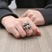 HZMAN Spartan Mask Ring for Men Stainless Steel Retro Hip Hop Commemorate Ring Jewelry Gift Size12