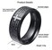 INRENG Mens Stainless Steel Bible Verse Christian Lords Prayer Cross Ring Wedding Bands Black Size 10