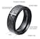 INRENG Mens Stainless Steel Bible Verse Christian Lords Prayer Cross Ring Wedding Bands Black Size 10