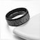 INRENG Mens Stainless Steel Bible Verse Christian Lords Prayer Cross Ring Wedding Bands Black Size 10