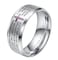 INRENG Mens Stainless Steel Bible Verse Christian Lords Prayer Cross Ring Wedding Bands Silver Size 11