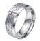 INRENG Mens Stainless Steel Bible Verse Christian Lords Prayer Cross Ring Wedding Bands Silver Size 11