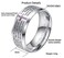 INRENG Mens Stainless Steel Bible Verse Christian Lords Prayer Cross Ring Wedding Bands Silver Size 12