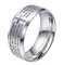 INRENG Mens Stainless Steel Bible Verse Christian Lords Prayer Cross Ring Wedding Bands Silver Size 13