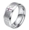 INRENG Mens Stainless Steel Bible Verse Christian Lords Prayer Cross Ring Wedding Bands Silver Size 13