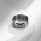 INRENG Stainless Steel Bible Verse Christian Cross Ring Spinner Wedding Rings Band for Men Women Silver Size 12