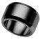 JUDE Jude Jewelers 15mm Stainless Steel Classical Plain Matte Black Brushed Ring Wedding Band Black 9